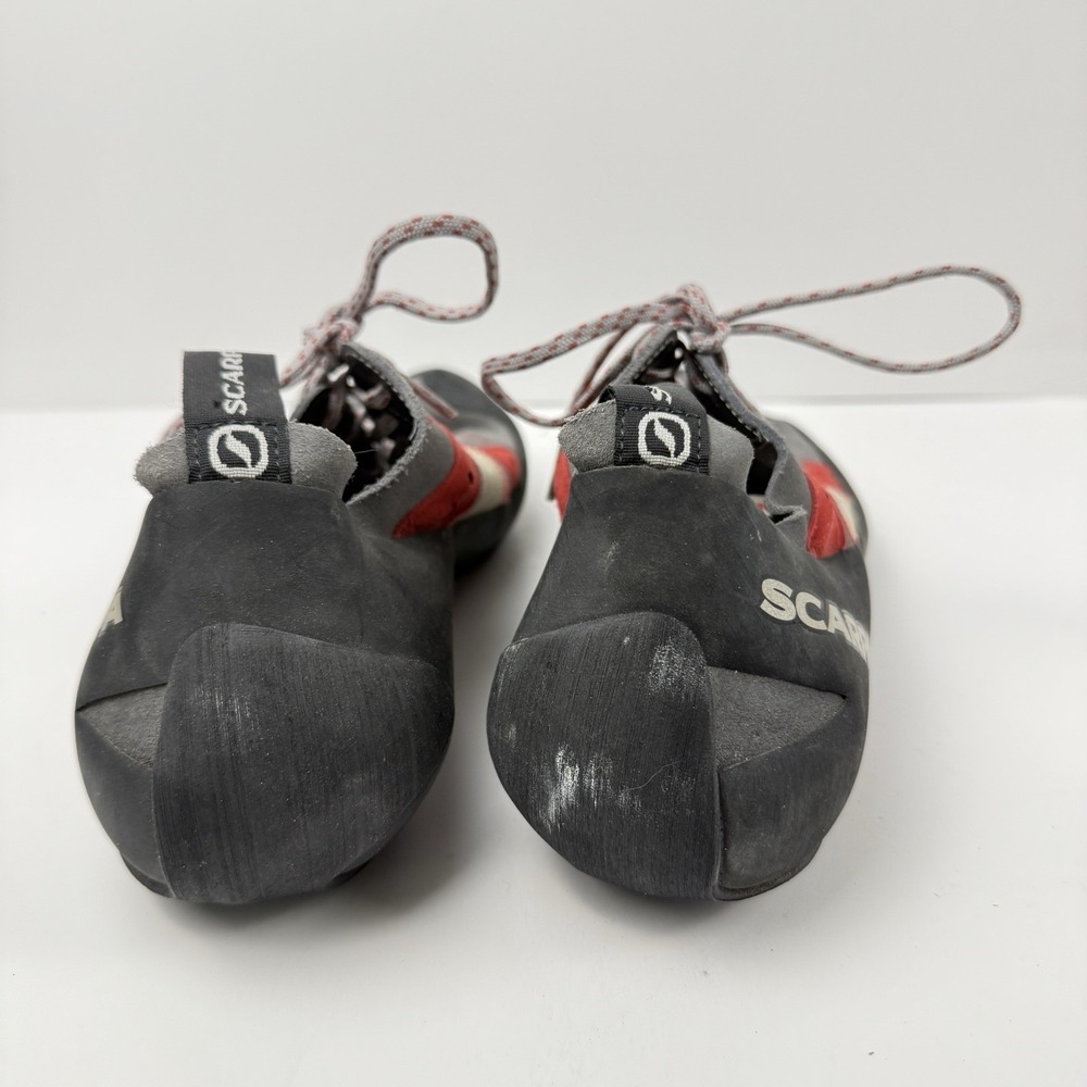 Scarpa Helix Shoes Mens 45.5 US 11 2/3 Rock Climbing Bouldering  Grey Leather - Picture 5 of 13